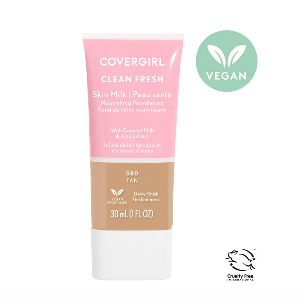 570 Medium/Tan COVERGIRL Clean Fresh Skin Milk Foundation, Single Item